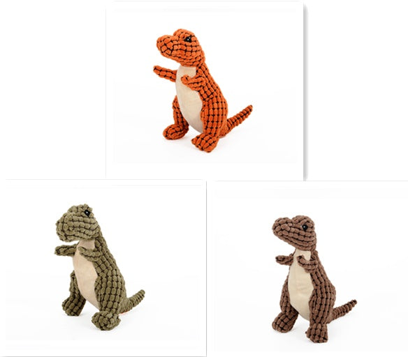 Juguete Dinosaurio de Peluche con Sonido para Perros – Resistente, Suave y con Chillón | 25 cm / 50 cm