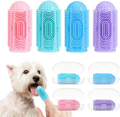 Kit de Cepillo de Dientes para Perros 🐶 | Cepillo de Dedo y Cepillo 360° PAWLI