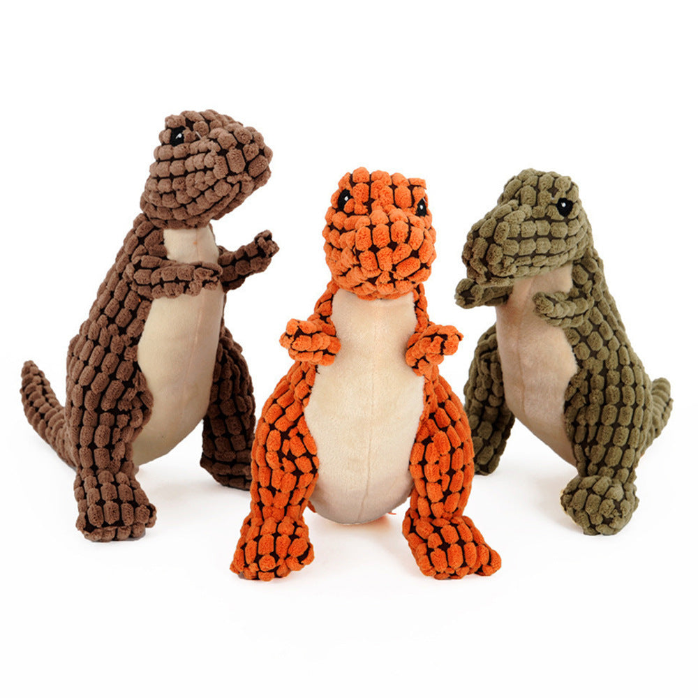 Juguete Dinosaurio de Peluche con Sonido para Perros – Resistente, Suave y con Chillón | 25 cm / 50 cm