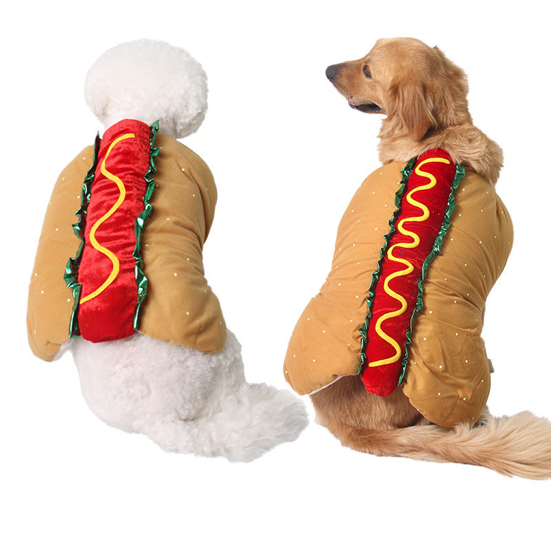 Disfraz Hot Dog  para Perros– Divertido, Cómodo y Ajustable