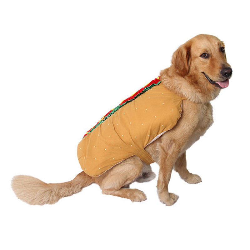 Disfraz Hot Dog  para Perros– Divertido, Cómodo y Ajustable
